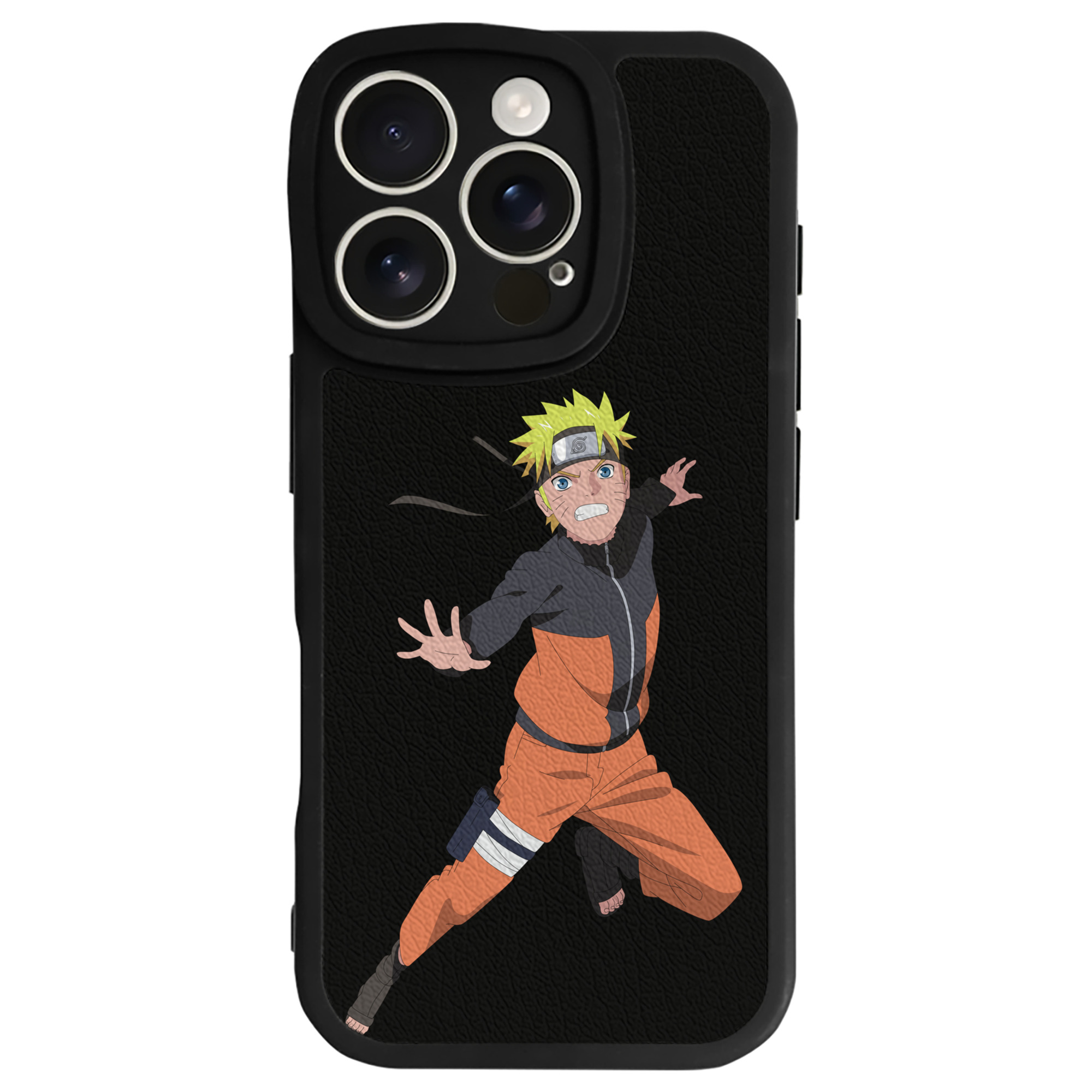 （画像用） NARUTO -ナルト- うずまき ナルト Uzumaki Naruto 【iPhone 16シリーズ対応】シリコンスマホケース（レザー調） 材質：シリコン